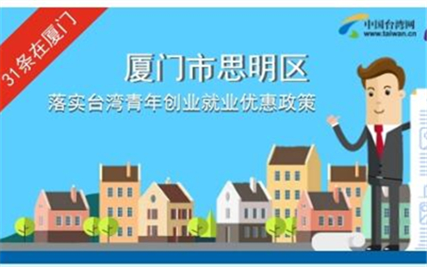 圖解:廈門市思明區(qū)落實(shí)臺(tái)灣青年創(chuàng)業(yè)就業(yè)優(yōu)惠政策