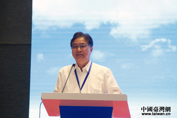 臺灣大學教授周仲島出席論壇并致辭。(中國臺灣網 王怡然 攝) 臺灣大學教授周仲島出席論壇并致辭。(中國臺灣網 王怡然 攝)