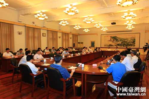 政府職能部門、部分臺資企業出席臺資企業座談會的現場 政府職能部門、部分臺資企業出席臺資企業座談會的現場