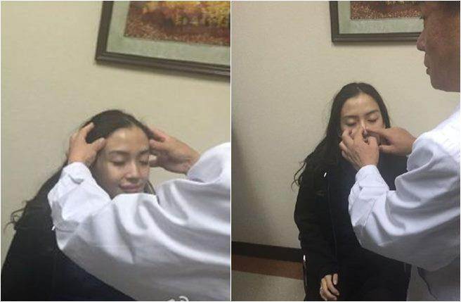 Angelababy今早火速做臉部鑒定 現(xiàn)場圖片曝光(圖)