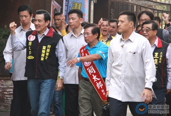 馬英九28日南下為簡太郎助選。(臺媒圖) 馬英九28日南下為簡太郎助選。(臺媒圖)