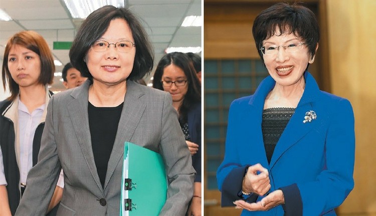 蔡英文與洪秀柱 蔡英文與洪秀柱