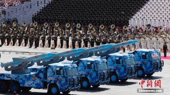 原臺灣防務高官:大陸閱兵展示新武器非針對臺灣