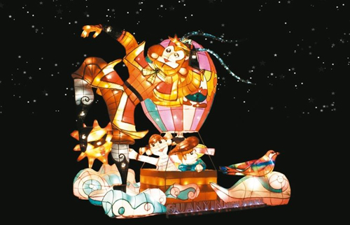 觀音高中參加花燈競賽,贏得特優。 圖/桃園市政府教育局提供