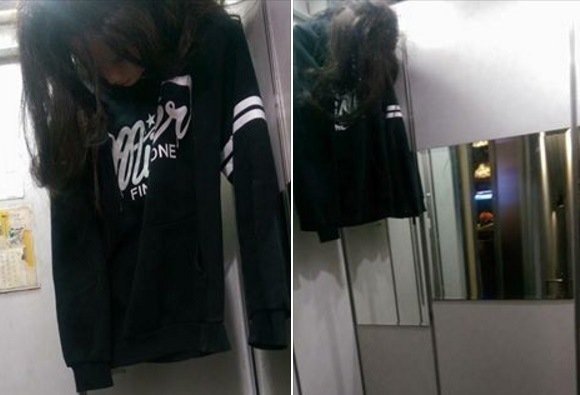 電梯驚現“半身上吊女”網友批“嚇到閃尿”(圖) 電梯驚現“半身上吊女”網友批“嚇到閃尿”(圖)