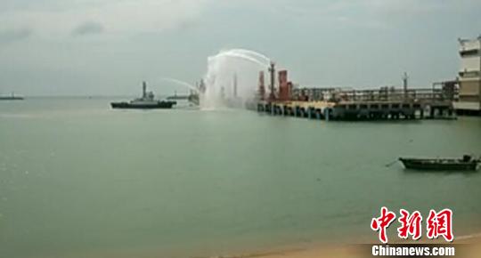 圖為事發(fā)現(xiàn)場(chǎng)。 視頻截圖 攝