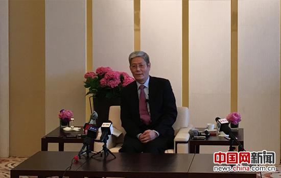 華潤集團董事長傅育寧接受中央媒體集體采訪。中國網 戚易斌 攝