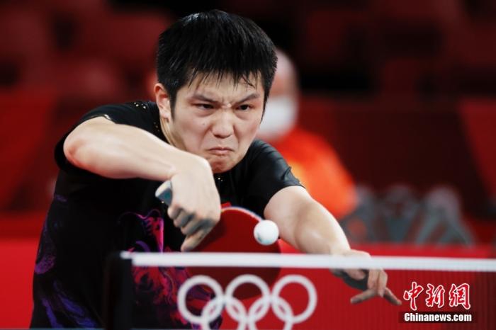 圖為樊振東在比賽中。 <a target='_blank' ><p align=