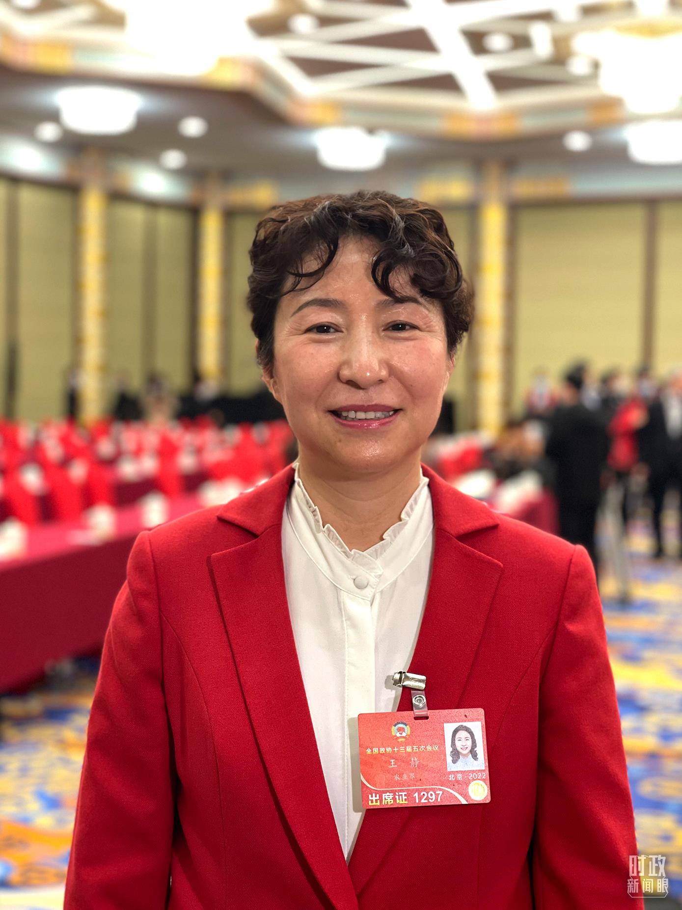 王靜委員。(總臺央視記者盧心雨拍攝)