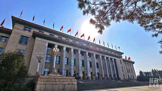 △北京,人民大會堂。(總臺央視記者石丞拍攝)