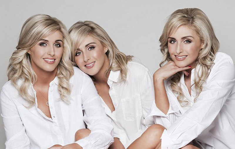 世界最相像三胞胎姐妹花:同吃同住同樣三圍(組圖) 世界最相像三胞胎姐妹花:同吃同住同樣三圍(組圖)