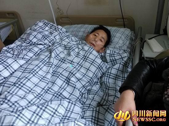 生病期間,史業寬被病魔折騰得十分消瘦。(雷茲 攝影)