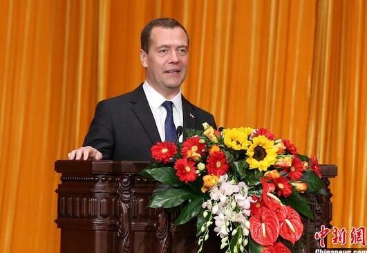 資料圖片:俄羅斯總理梅德韋杰夫。中新社記者 劉震 攝