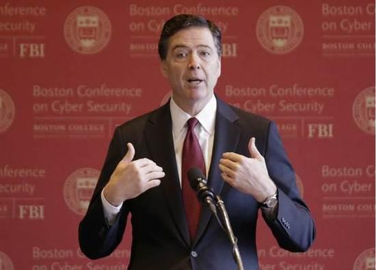 ����(li��n)���{(di��o)��֣�FBI�����Lղķ˹����÷��James Comey����ϯ��ʿ�D�W(xu��)Ժ�W(w��ng)�j(lu��)��ȫ��(hu��)�h��CNN�؈D��