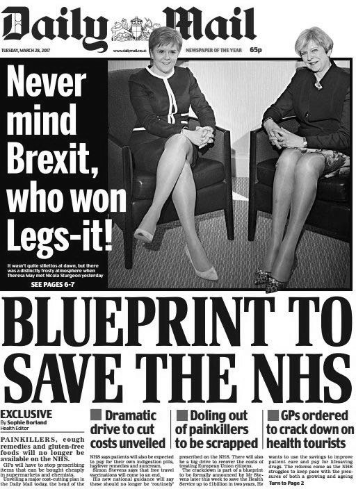 《每日郵報(bào)》27日的報(bào)紙頭版。