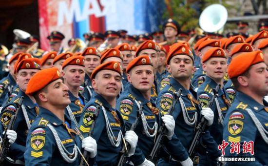 資料圖:俄羅斯閱兵式。<a target='_blank' ><p align=