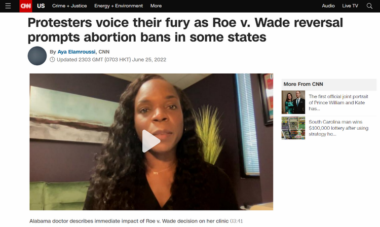 女性墮胎權被“收回” 外媒:美國社會撕裂進一步加劇_fororder_圖片3